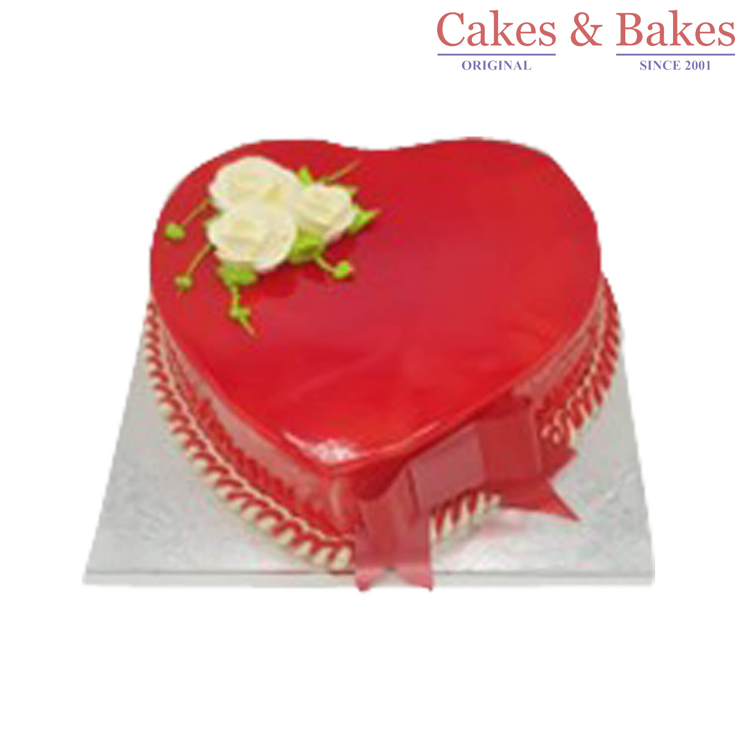 Heart Shape Glazy Pink Cake (WHSC-070)