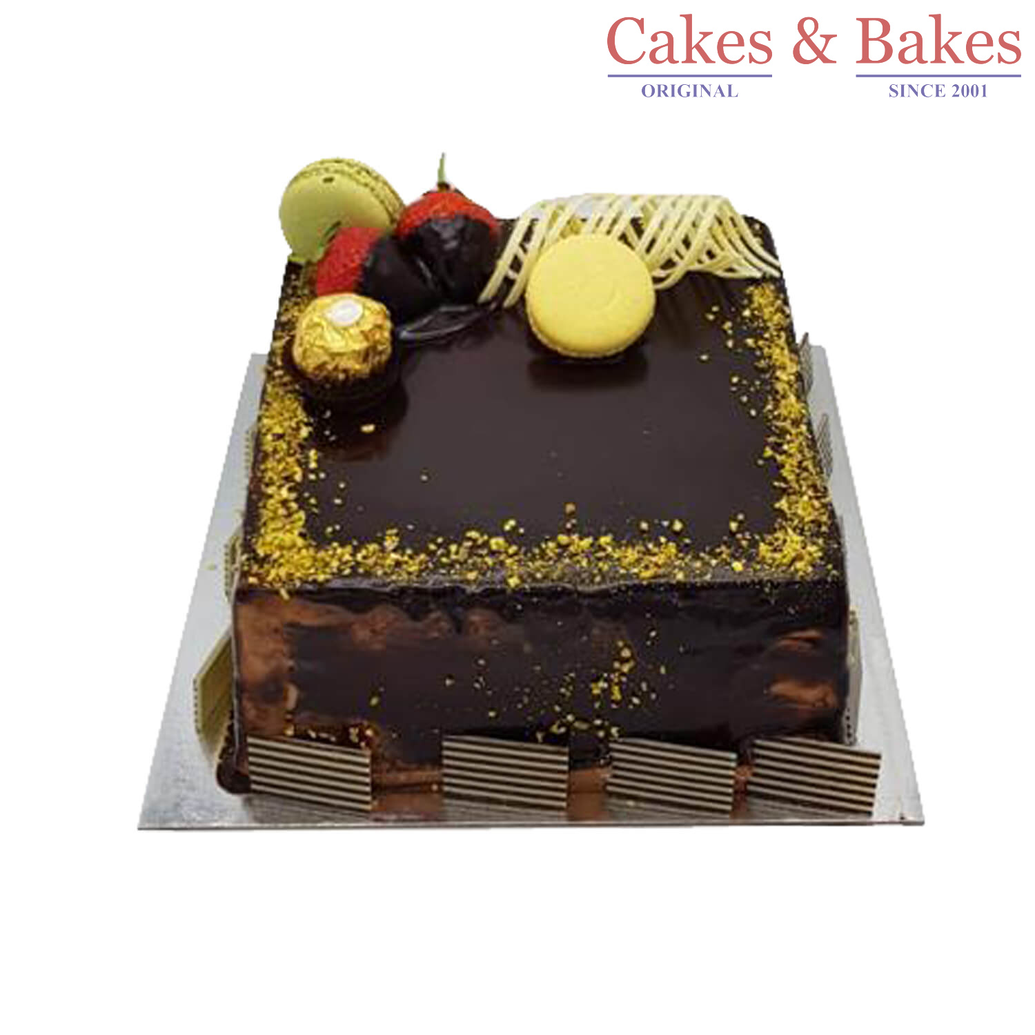 Square Chocolate Truffle Designer  Cake