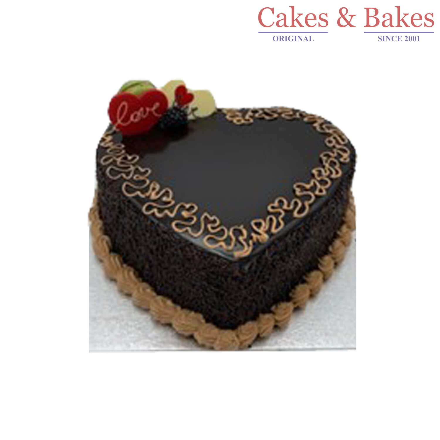 Heart Shape Chocolate Truffle Cake (WHSC-050)