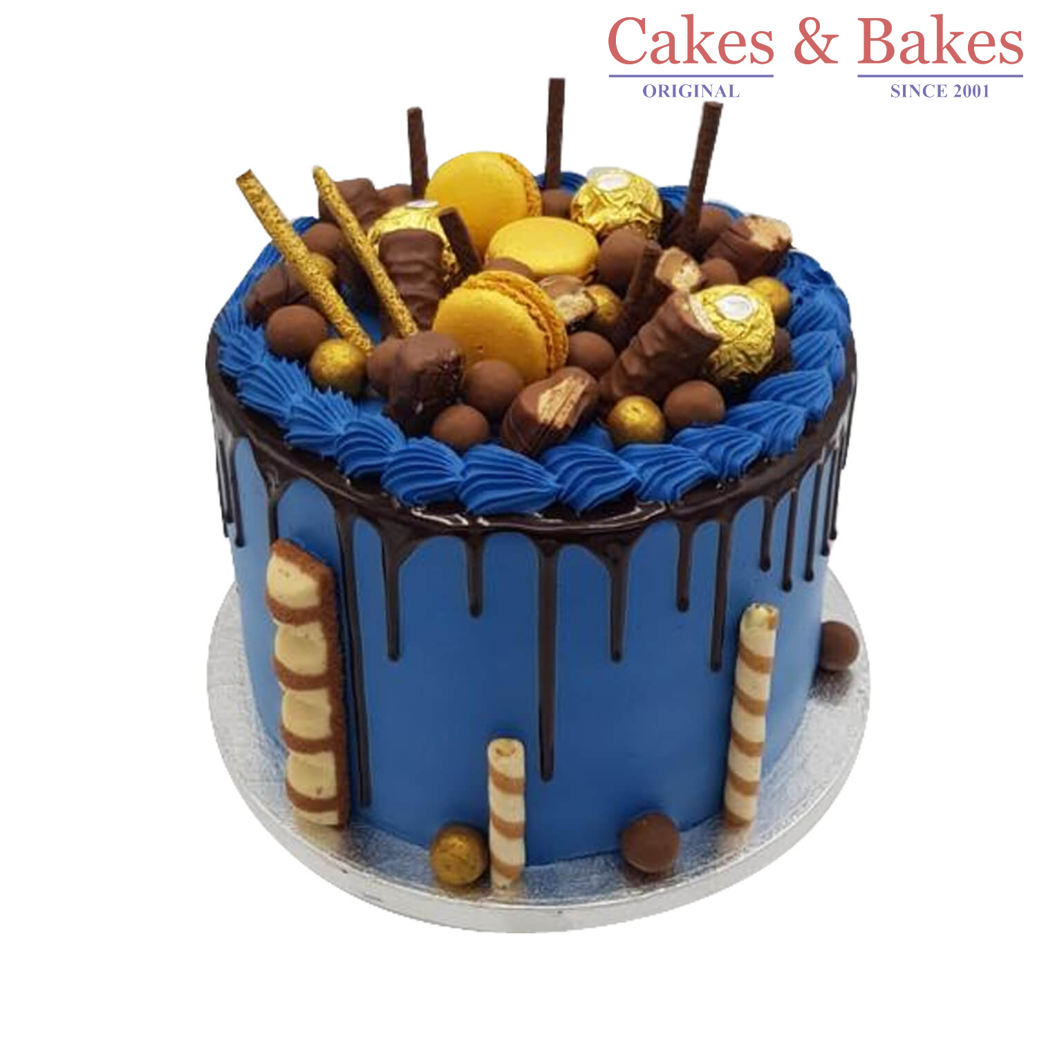Blue Chocolate Over Loaded Cake (WTC-090)