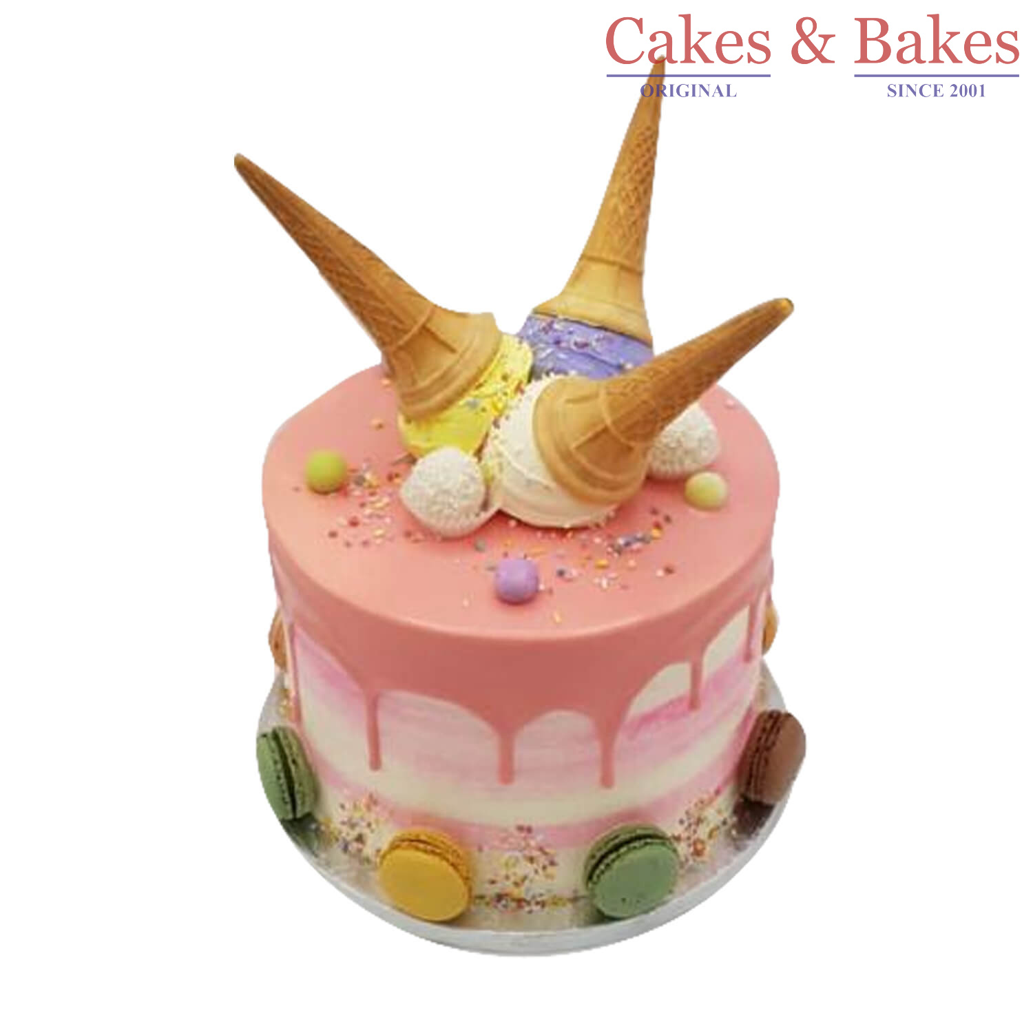 Ice Cream Cone Tower Cake (WTC-140)