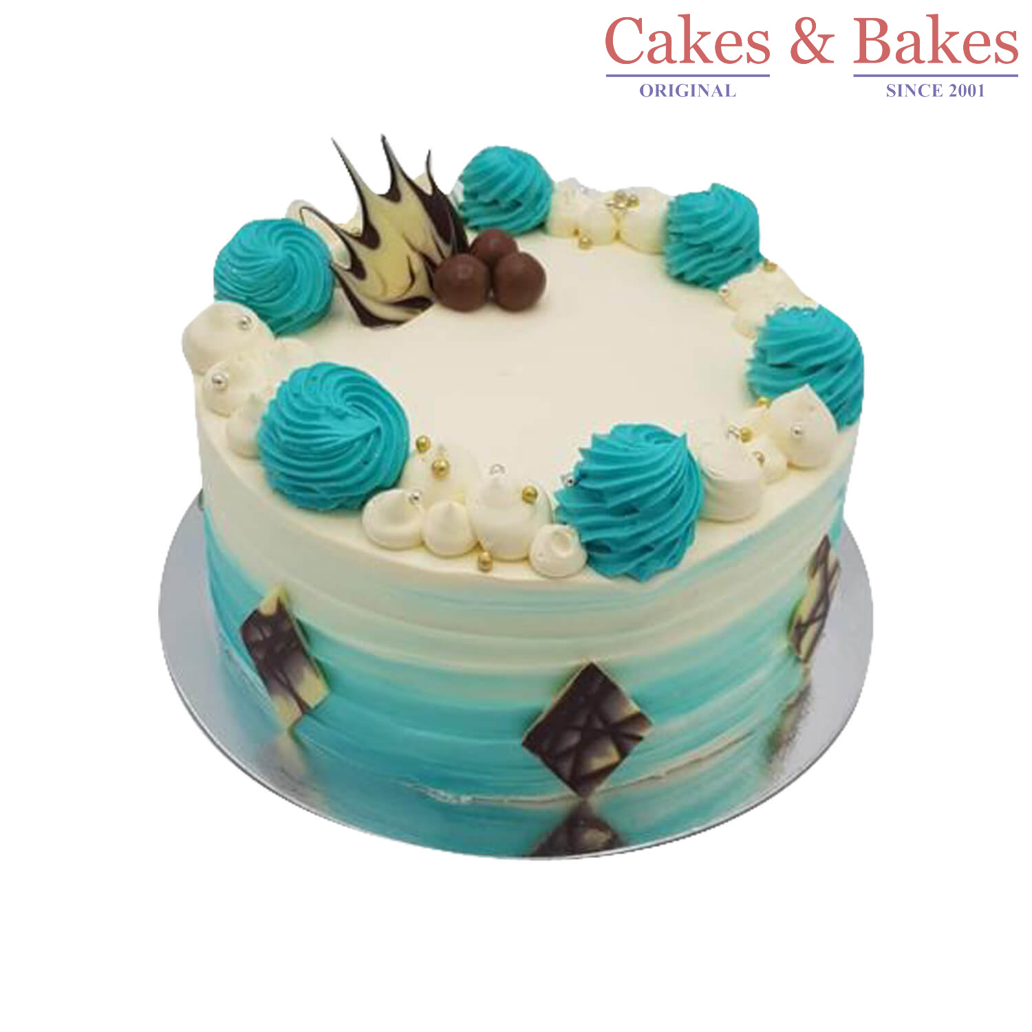 Round Shady Blue Cake (WRC-060)