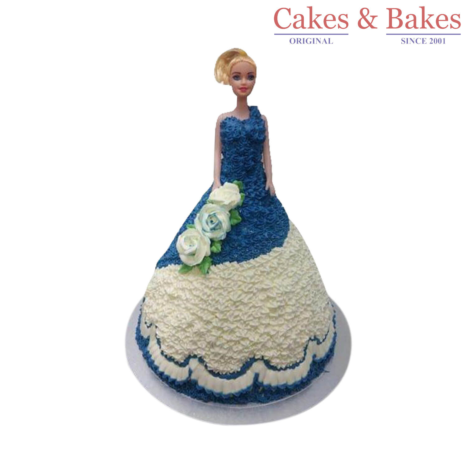 Barbie Blue Cake-WBC020