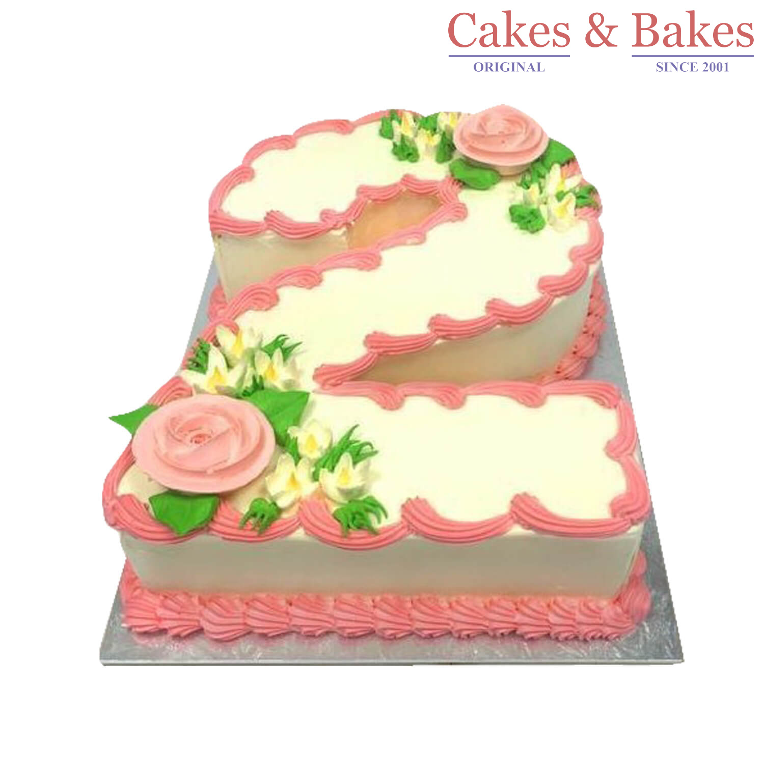 Number Shape Cake-WNSC-010