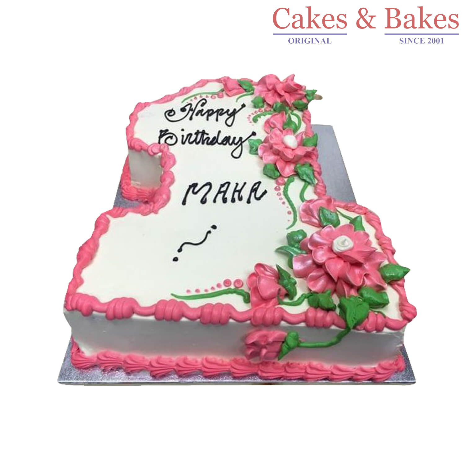 Number Shape Cake-WNSC-020