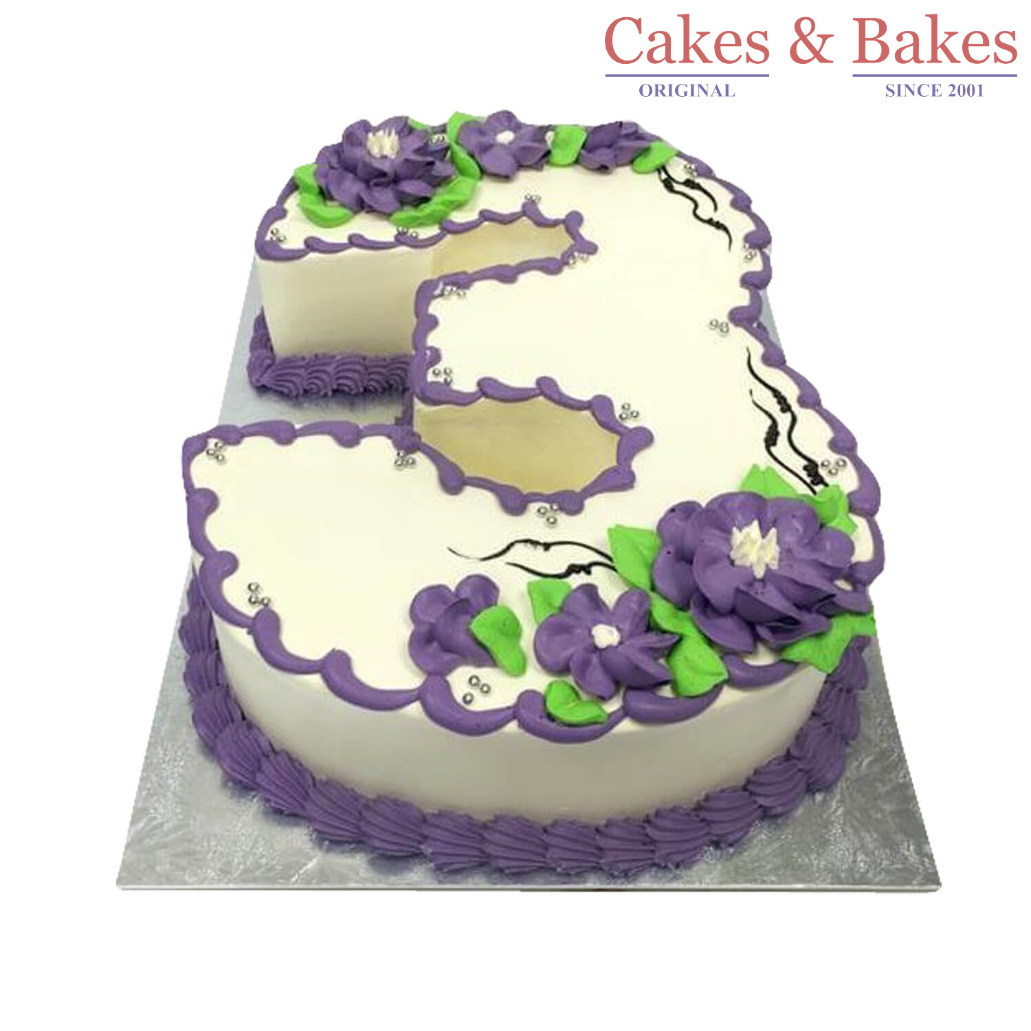 Number Shape Cake-WNSC-030