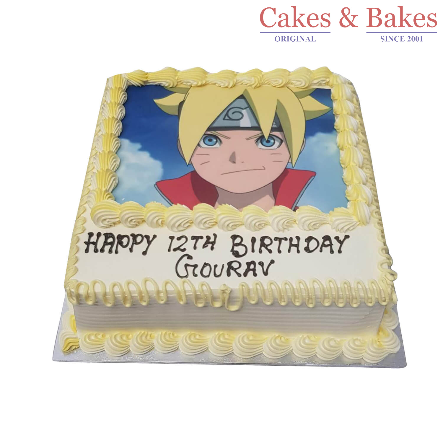 Lime Yellow Photo Cake WPC-030