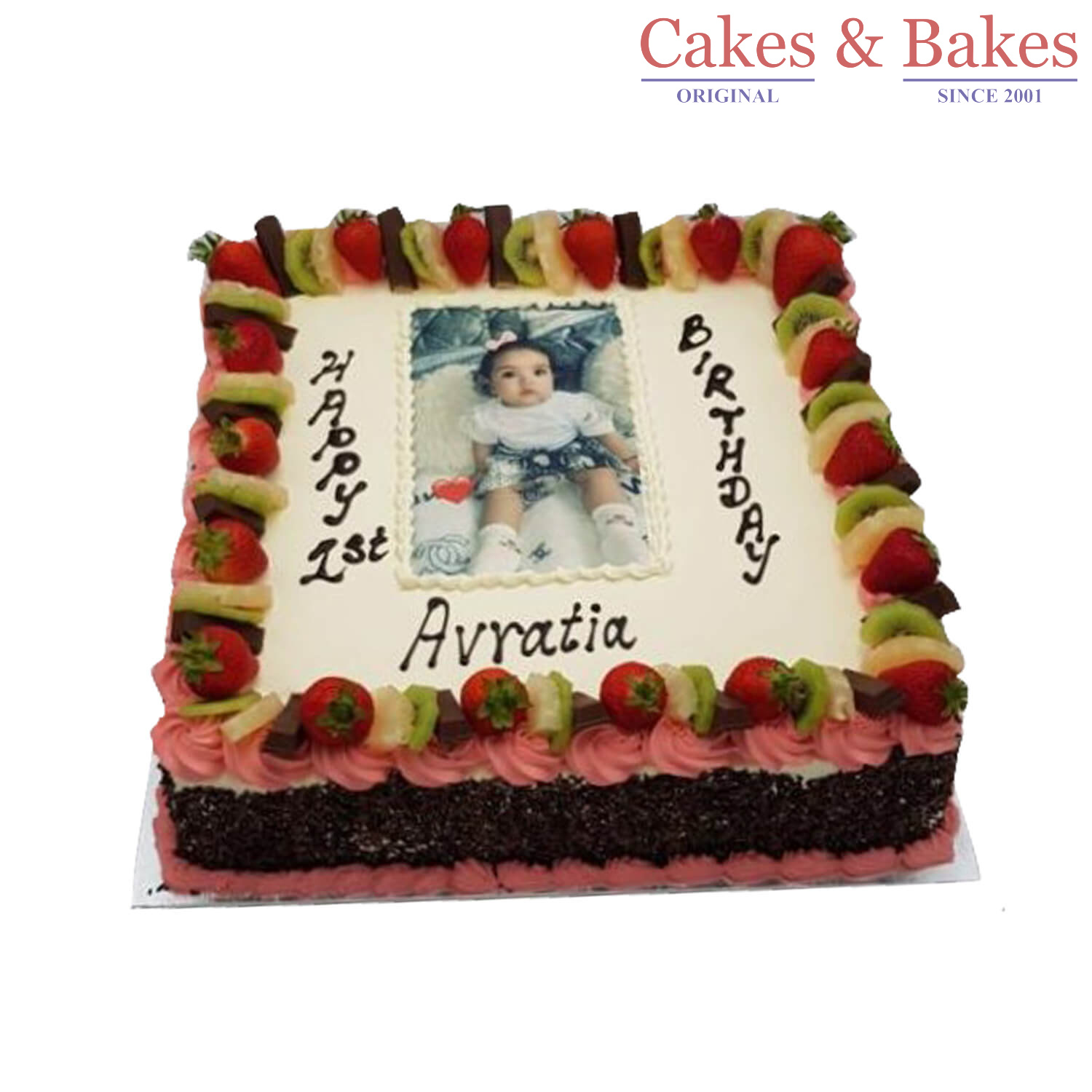 Fruit Photo Cake-WPC020