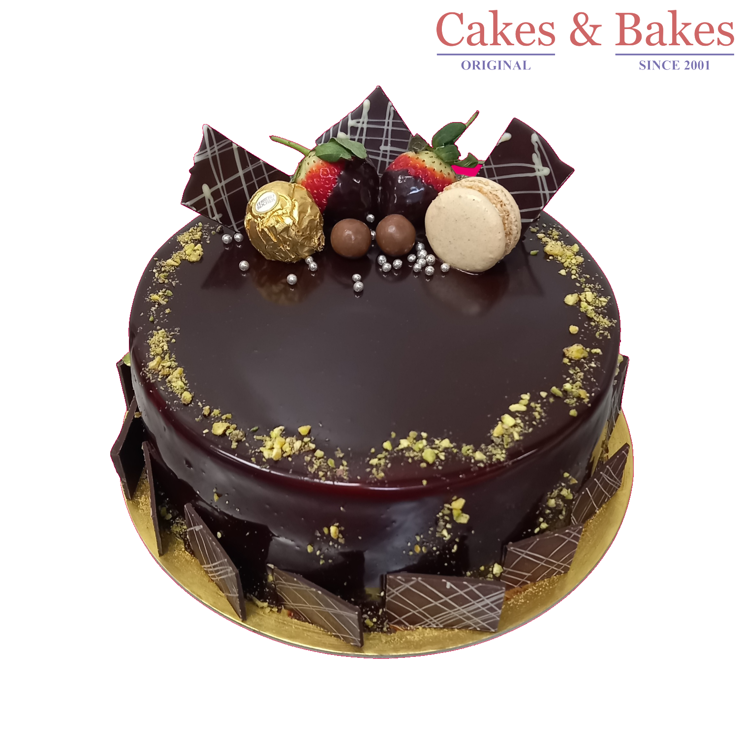 Round Chocolate Truffle Cake