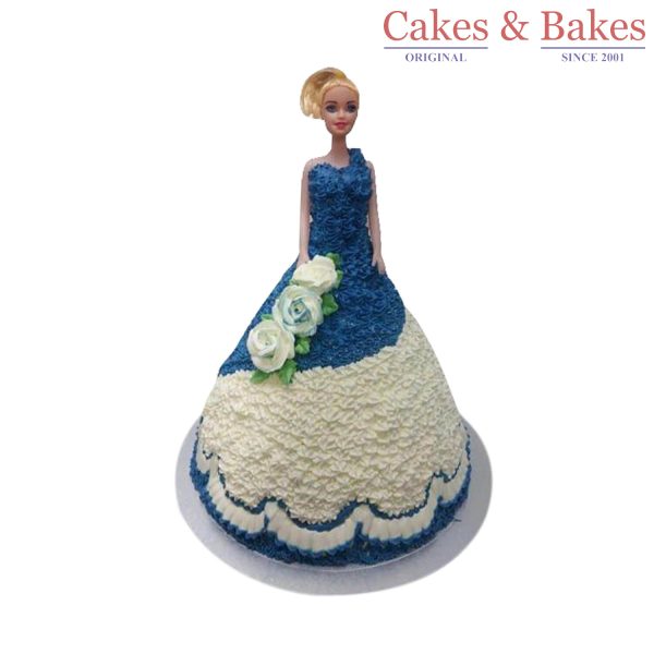 Barbie Blue Cake-WBC020