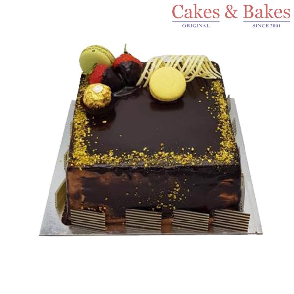 Square Chocolate Truffle Designer  Cake