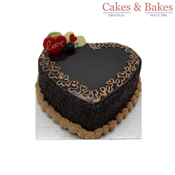 Heart Shape Chocolate Truffle Cake (WHSC-050)