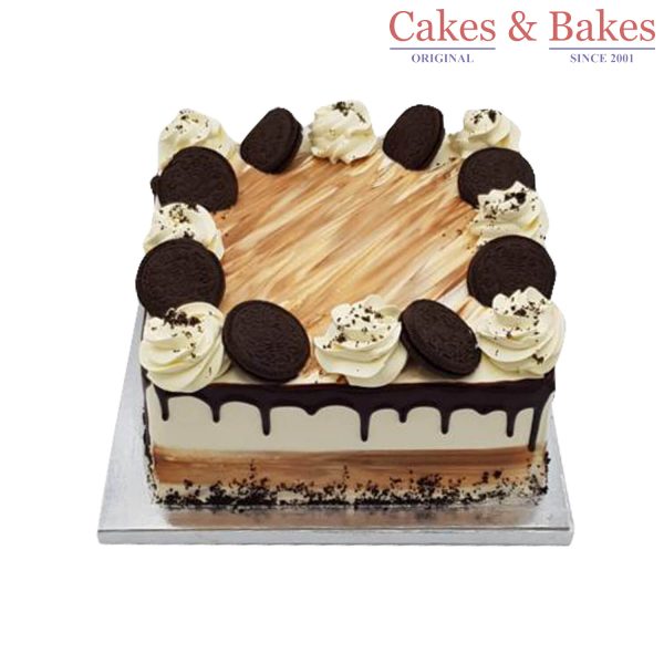Square Oreo Dripping Cake