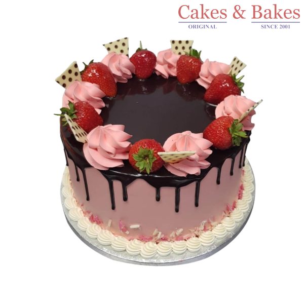 Pink Strawberry Cake (WTC-040)