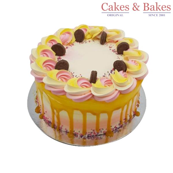 Round Yellow Gold Cake (WRC-070)