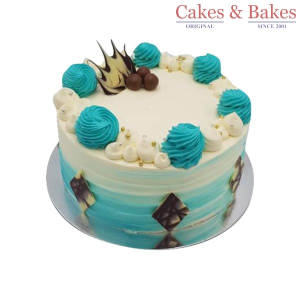 Round Shady Blue Cake (WRC-060)