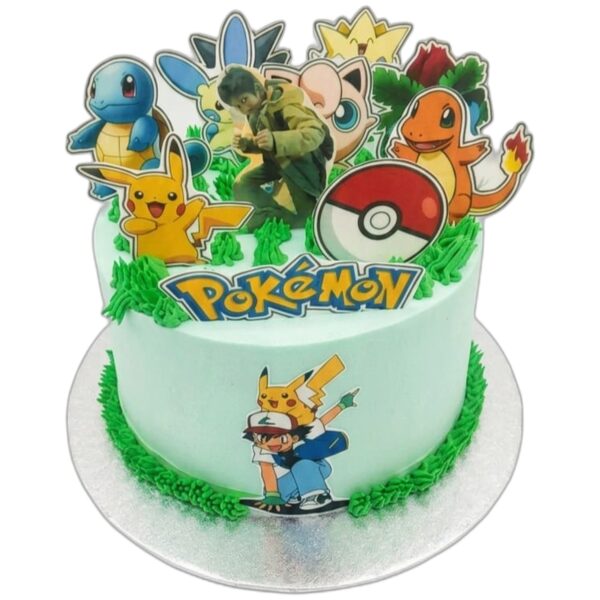 Pokemon Theme Birthday Cake