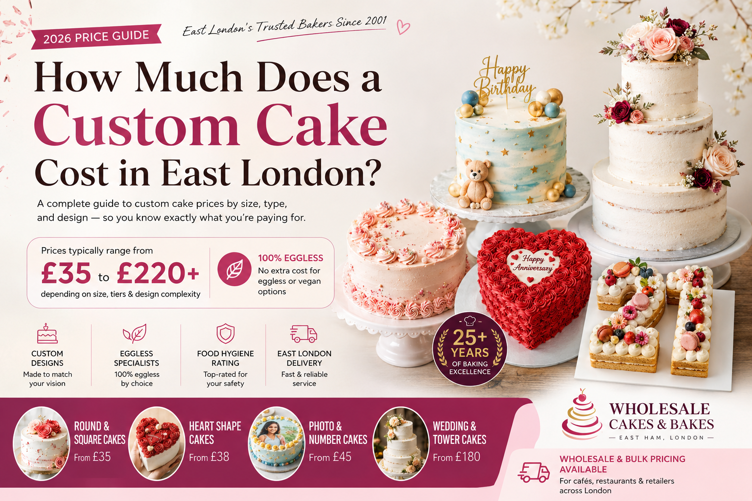 How Much Does a Custom Cake Cost in East London